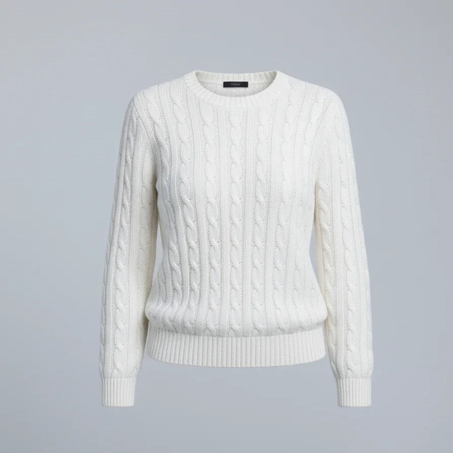 Classic Cable-Knit Round Neck Jumper