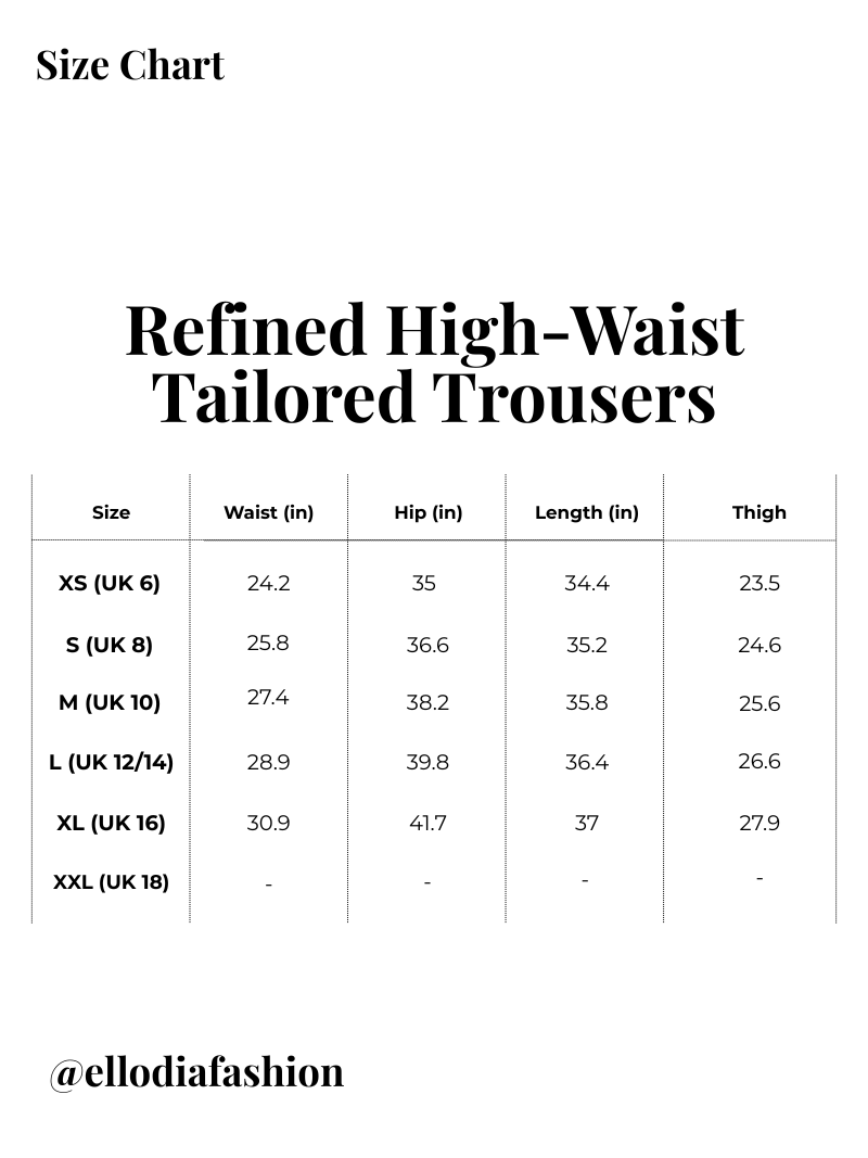 Refined High-Waist Tailored Trousers