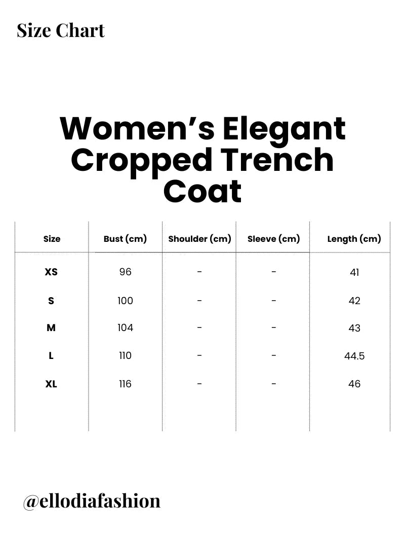 Elegant Cropped Trench Coat