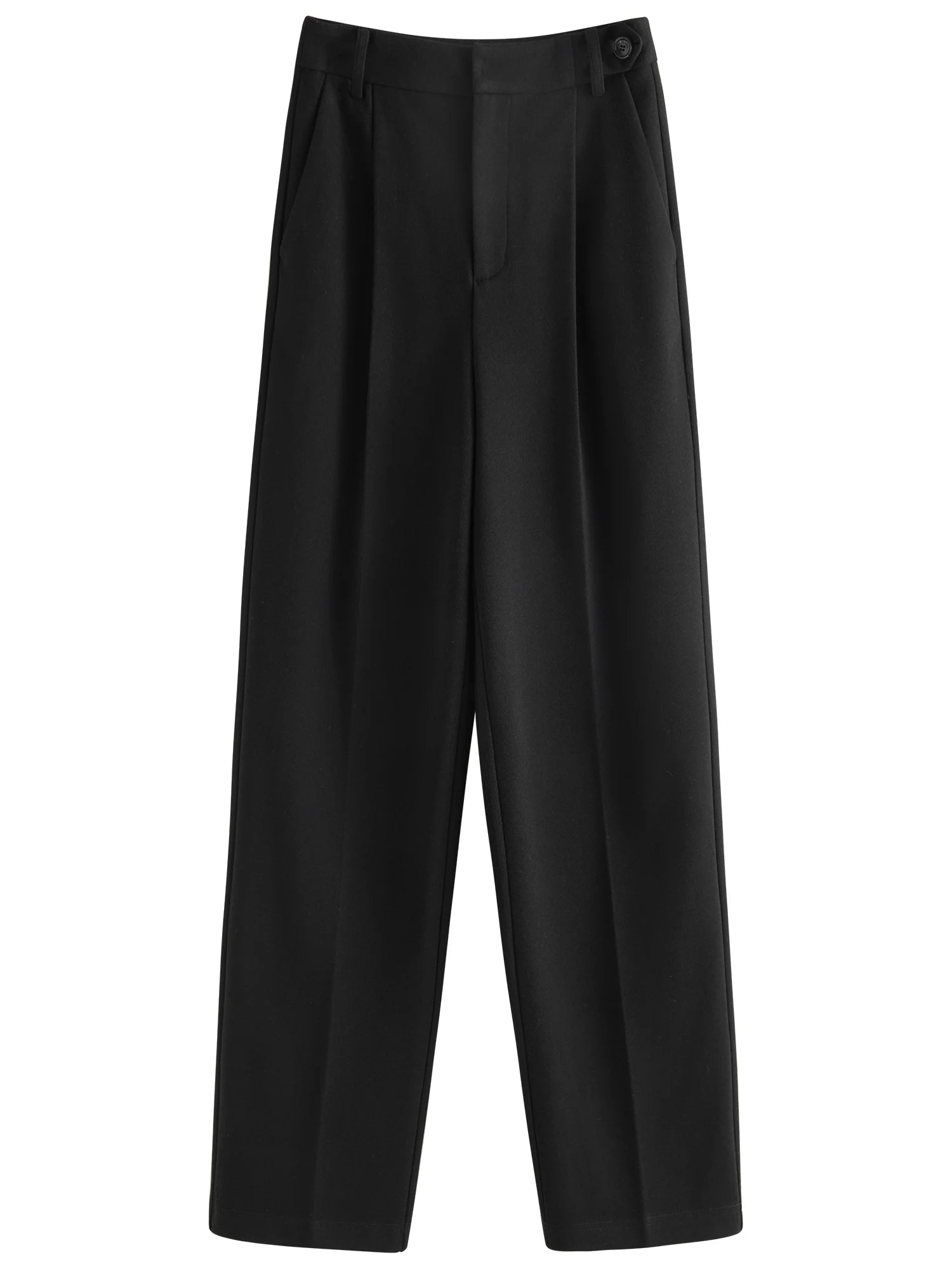 Refined High-Waist Tailored Trousers