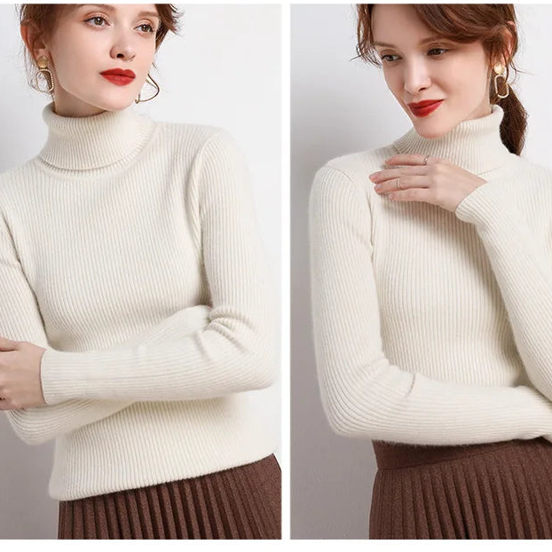 {Buy 1 Get 2} Ellodia Signature Cashmere-Touch Turtleneck