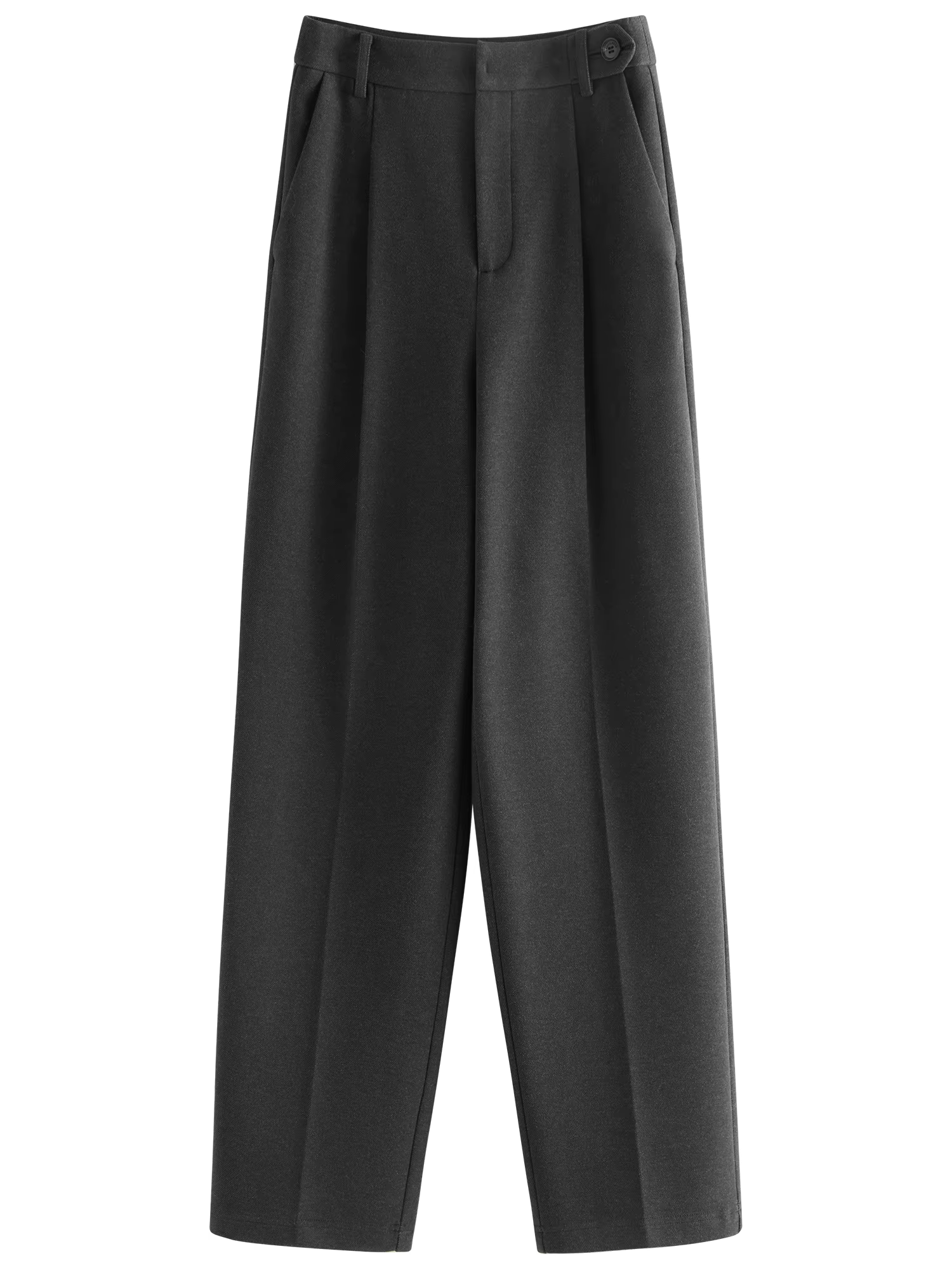 Refined High-Waist Tailored Trousers