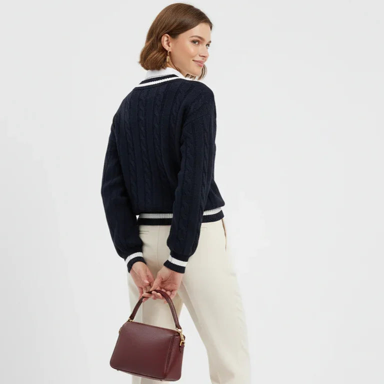 Elegant Knitted V-Neck Sweater